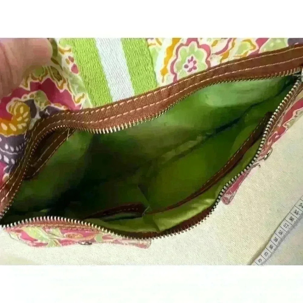 Tyler Rodan Womens Floral Pink Green Purple Purse Shoulder Bag Handbag Beautiful - Picture 8 of 8